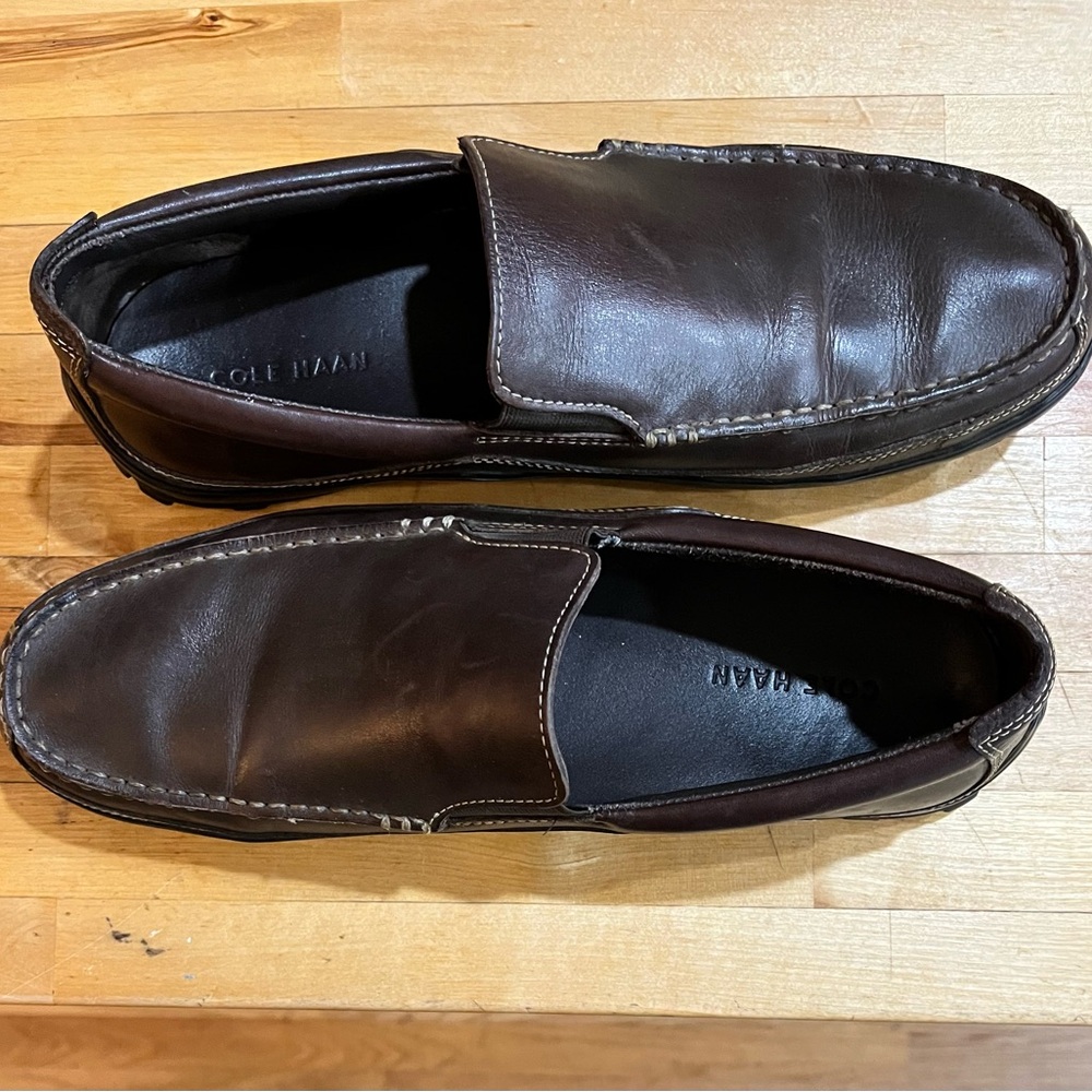 Cole Haan Tucker Venetian C04059 Loafers Men's US 12N French Roast Leather Shoes